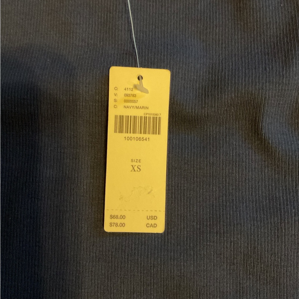Maeve Anthropologie Bubble Peplum Navy Ink Stretch Tank Top Sleeveless XS NWT - Picture 7 of 13